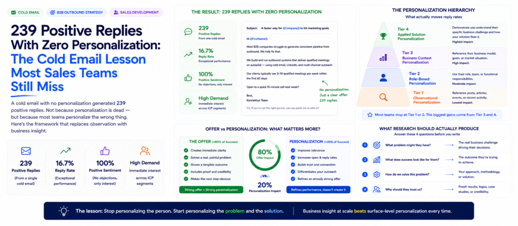 Cold email personalization strategy for B2B outreach